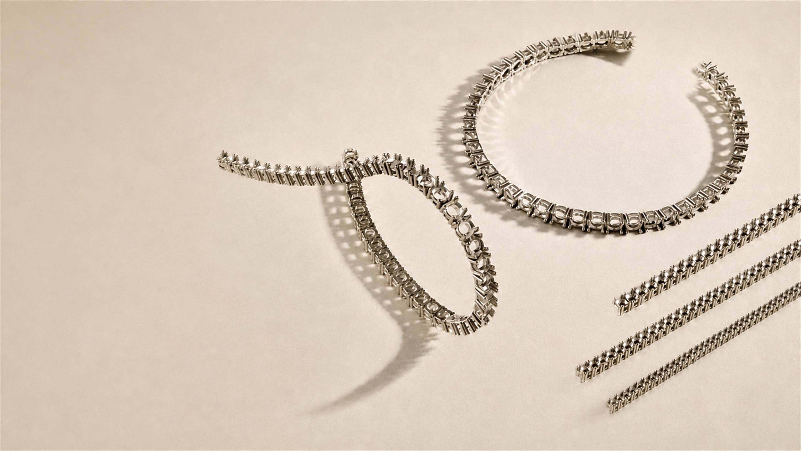 Sample mountings prepared for a production run