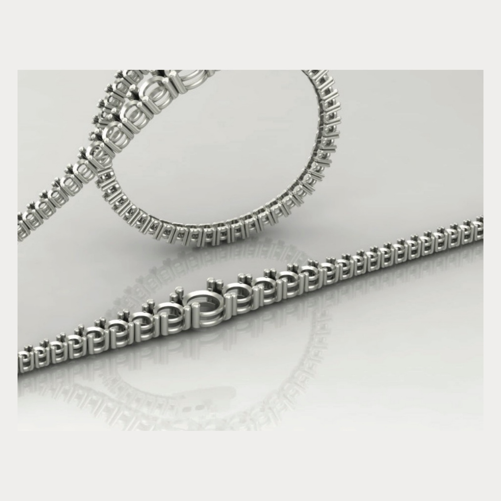 Graduated bracelet mounting