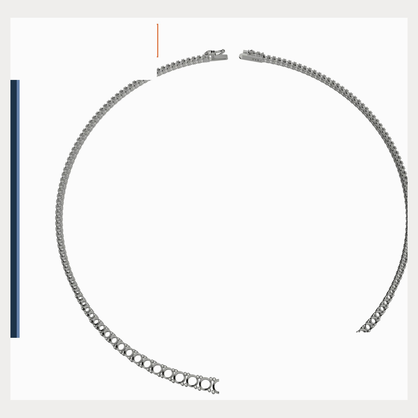 Classic graduated full necklace mounting