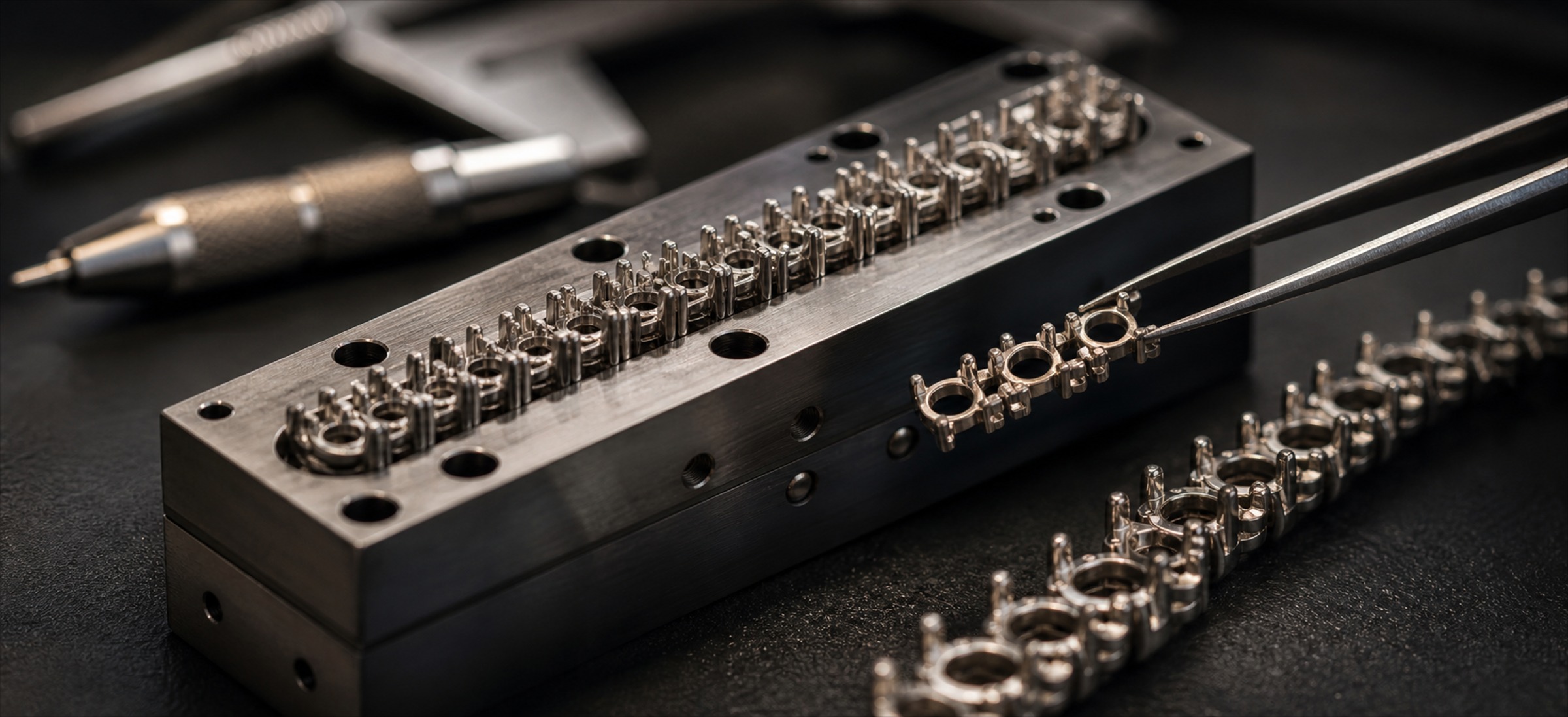 In-house precision mould development for tennis mountings